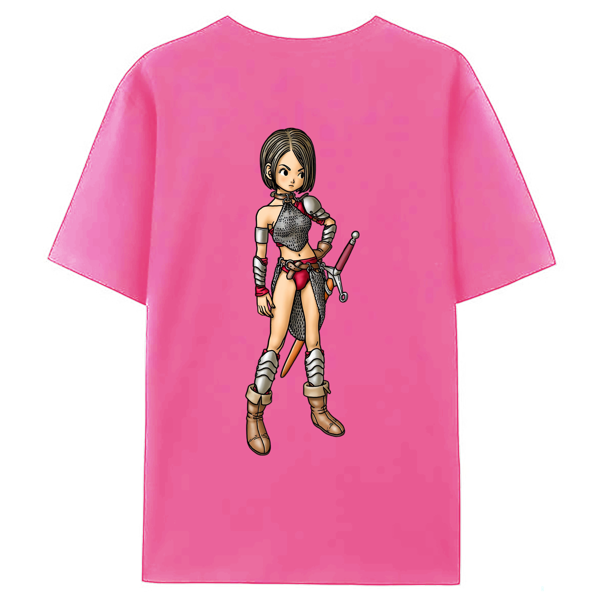 （画像用） ドラゴンクエスト Doragon Kuesuto Dragon Quest レディース半袖Tシャツ(バックプリント)